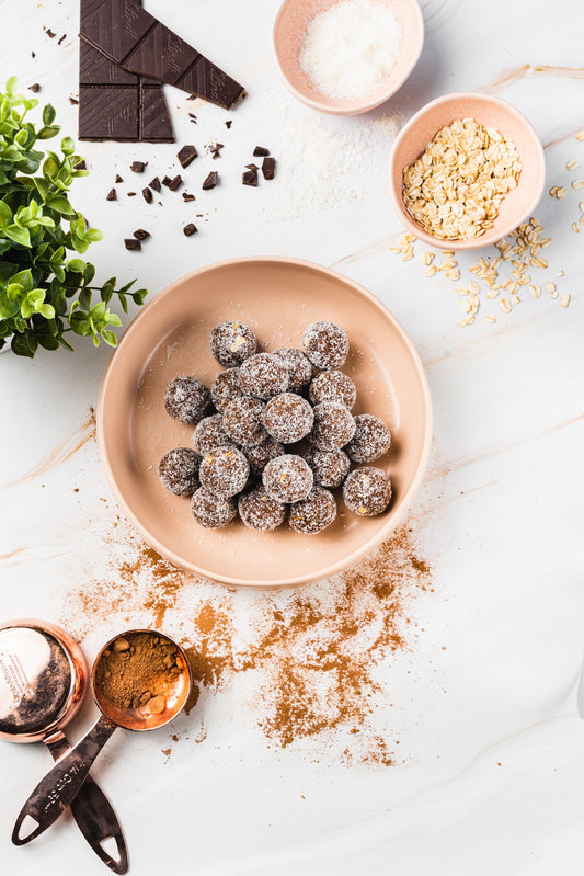 Chocolate Coconut Protein Balls