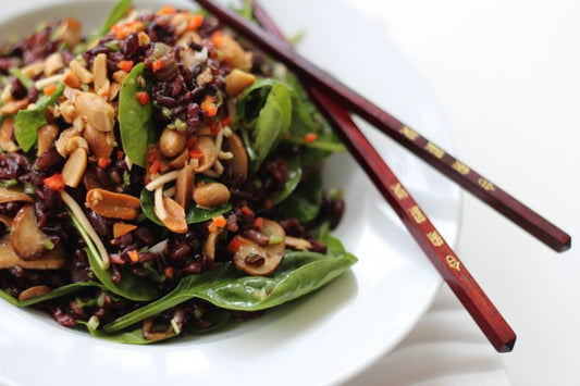 Scented, Crunchy Black Rice Salad