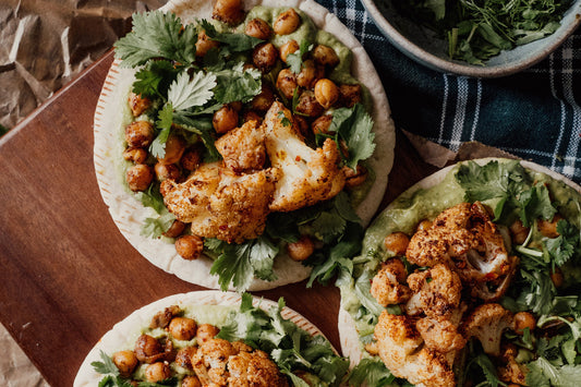 Taco Time: Caramelised Cauliflower with Zesty Vegan Green Sauce