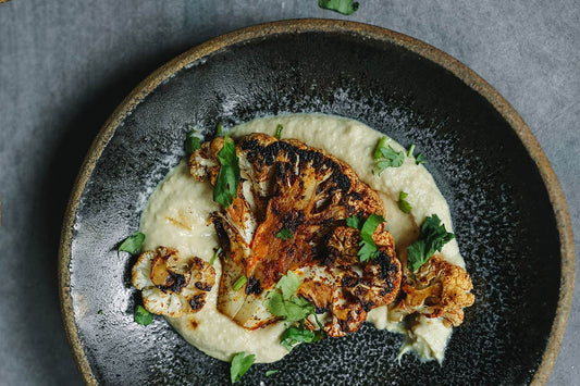 Creamy Parsnip Puree and Roasted Cauliflower Steaks