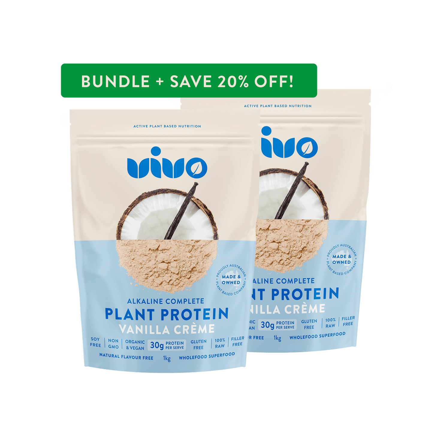 VIVO 2kg Bundle Pack - Plant Protein