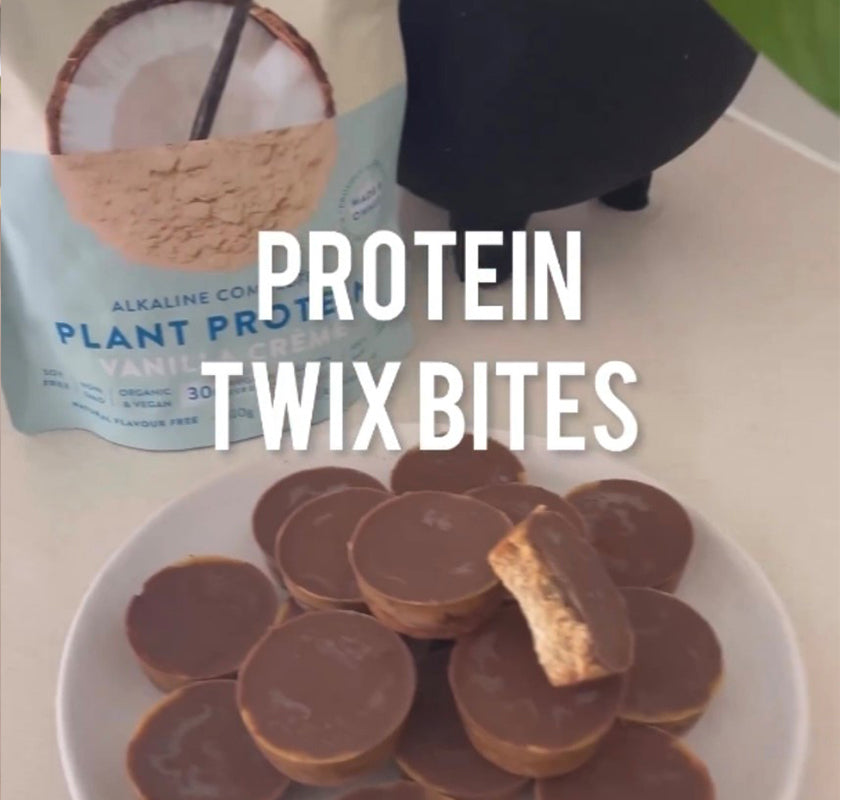 Protein-Packed Mini Twix Bites - Ava Fenech