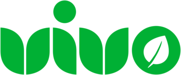 VIVO logo in natural green